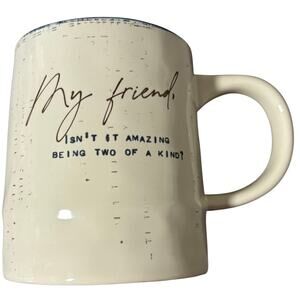 Friend Two of a Kind Stoneware Gift Mug Friendship Coffee Tea Cup Christmas Gift